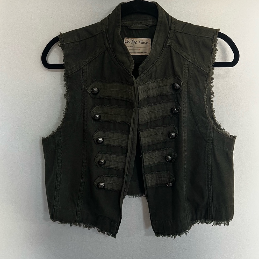 We the Free Charlie Military Style Denim Vest - Picture 4 of 13